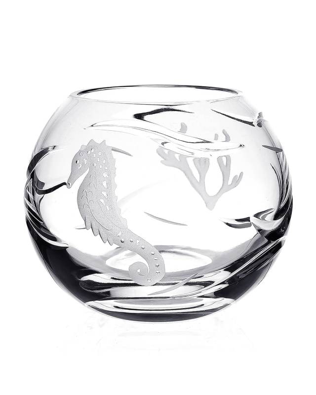 Persephone Rose Bowl with Seahorse